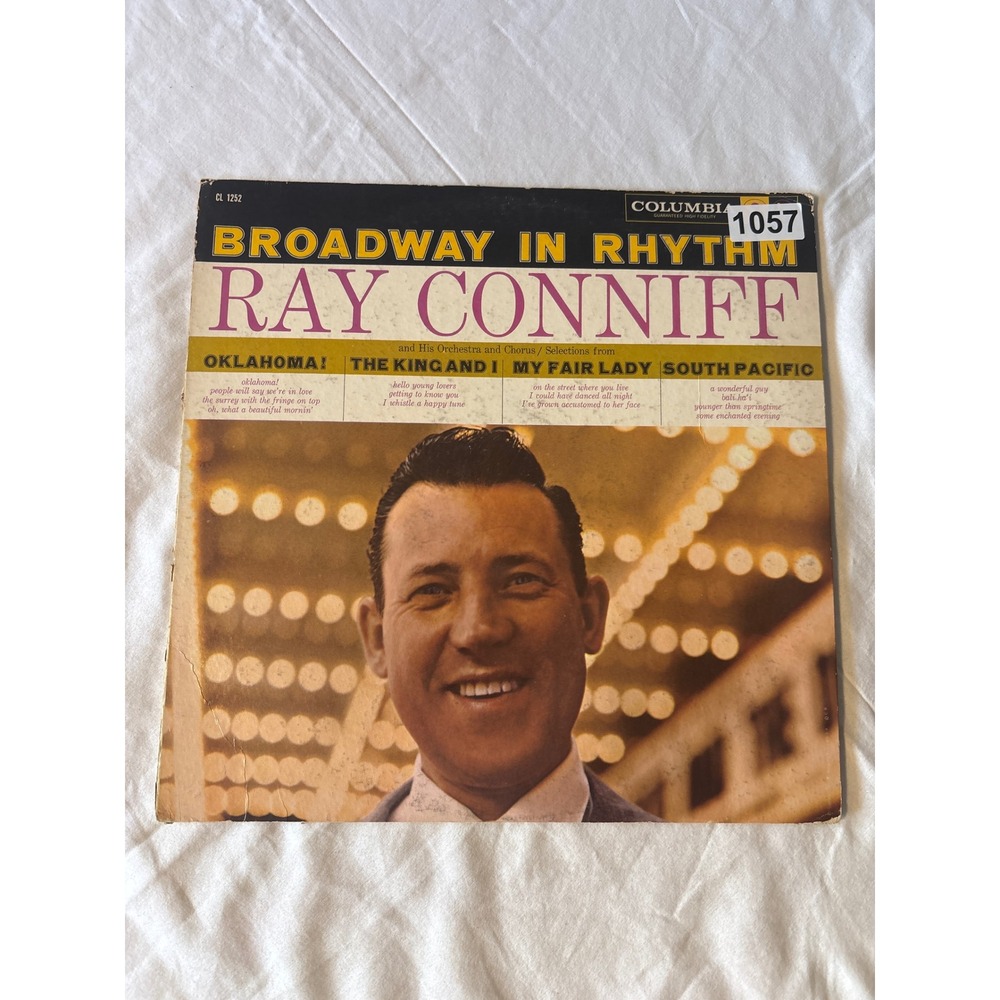 Columbia Ray Conniff Broadway In Rhythm Vinyl LP 12in Black Good CL 1252 Music